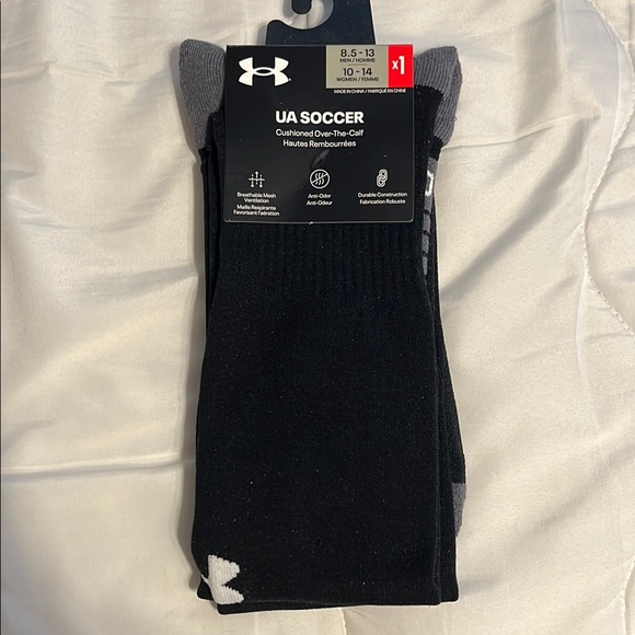 Under Armour Other - Under Armour NWT Unisex Black Soccer Socks (1 pair)